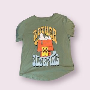 Rather Be Sleeping Snoopy Peanuts T-shirt